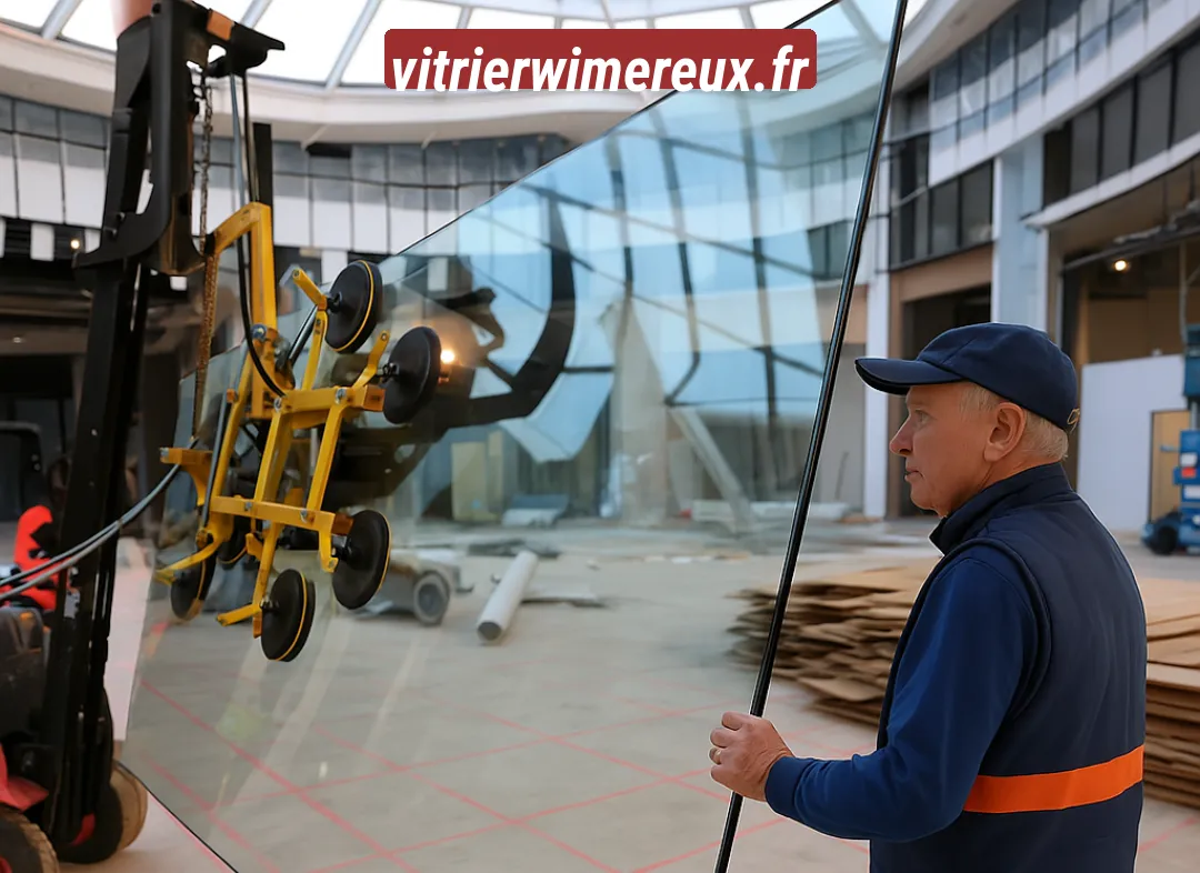 Remplacement de vitrine magasin Wimereux